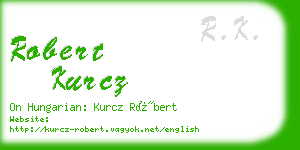 robert kurcz business card